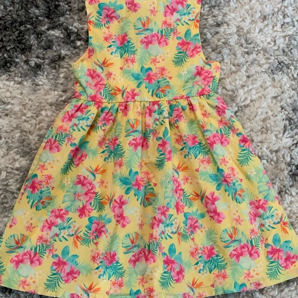 Penelope Mack Floral Sleeveless Button Down Dress Size 4T